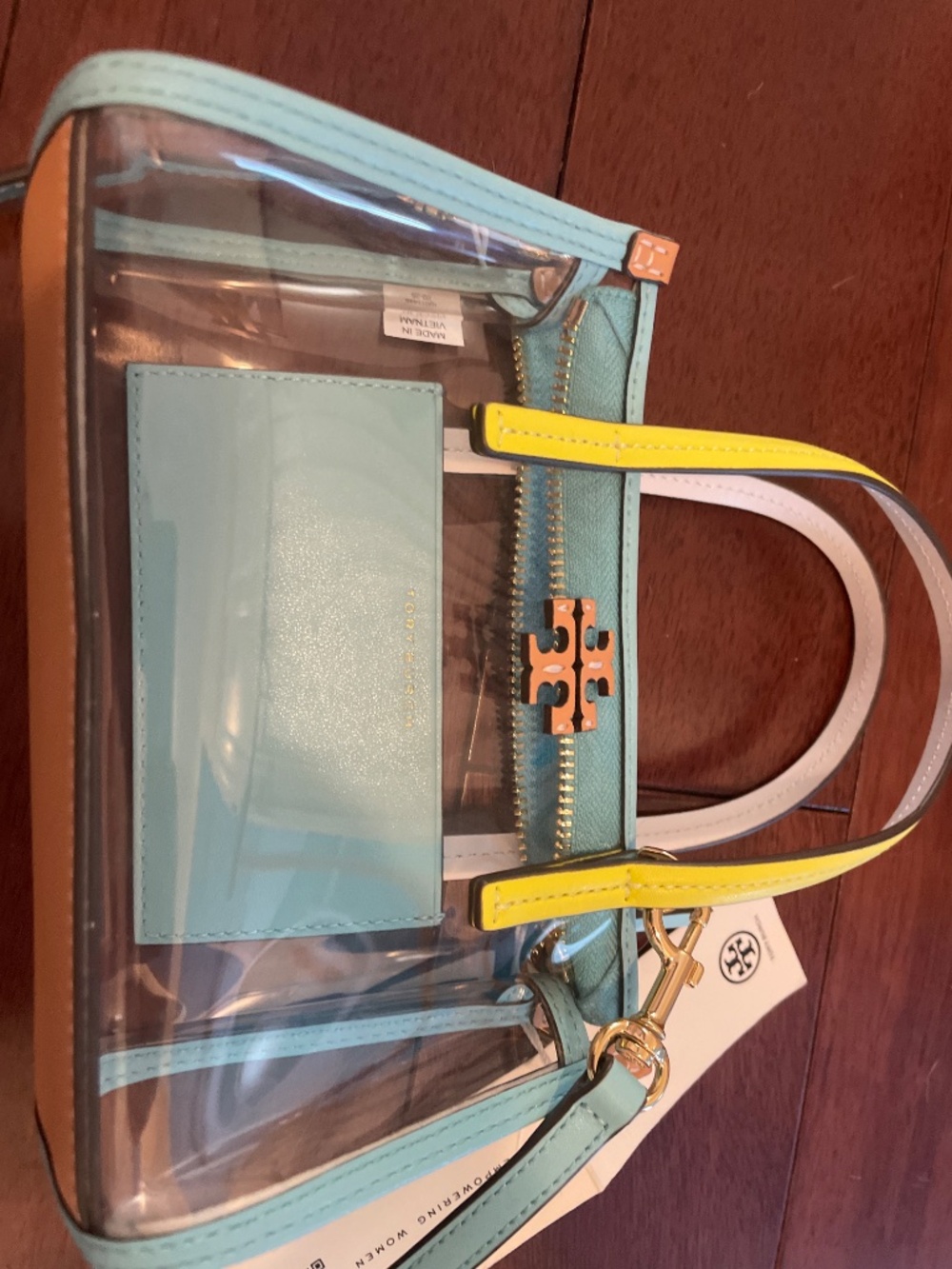 Brand New NWT Tory Burch Blake Clear Mini Tote purse bag TB - Picture 14 of 16
